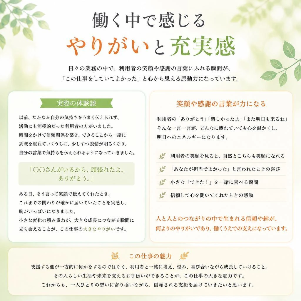4. 仕事のやりがいと充実感